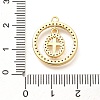 Brass Micro Pave Cubic Zirconia Pendants KK-G519-07G-04-3