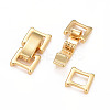 Eco-Friendly Brass Watch Band Clasps KK-M225-30G-2