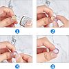 Ion Plating(IP) Adjustable 304 Stainless Steel Finger Rings Components X-STAS-P291-01D-G-5