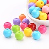 Mixed Color Acrylic Jewelry Beads X-PAB704Y-1
