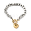 304 Stainless Steel Charm Bracelets BJEW-G750-03A-GP-2