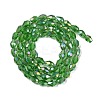 Transparent Electroplate Glass Beads Strands EGLA-N013-T10mm-B14-2