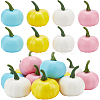 12Pcs 4 Colors Polyethylene Artificial Pumpkin DJEW-GF0001-71B-1