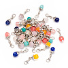 42Pcs 7 Style Gemstone Pendant Decorations HJEW-TA0001-20-2