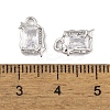 Brass Micro Pave Clear Cubic Zirconia Pendants LS-KK-L212-02P-3