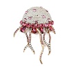 Jellyfish Alloy Rhinestones Tassel Brooches JEWB-S022-11C-2