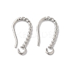 Long-Lasting Plated Brass Ear Wire KK-K381-07P-1