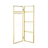 Iron Jewelry Display Folding Screen Stands with 2 Folding Panels LS-ODIS-F001-02G-2
