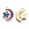 Alloy Enamel Pendants X-ENAM-S126-007-RS-3