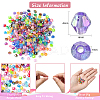 5400Pcs 18 Colors Transparent Acrylic Beads TACR-CJ0001-30-2