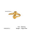 304 Stainless Steel Open Cuff Rings for Women LS-DM3839-5-1