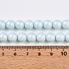 Baking Paint Pearlized Glass Pearl Bead Strands HY-N002-8mm-B01-5