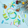 120Pcs 12 Style Opaque Acrylic Beads MACR-FH0001-17-4