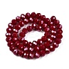 Electroplate Glass Beads Strands EGLA-A044-P8mm-A02-3