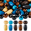 150Pcs 10 Styles Wood European Beads WOOD-FH0002-32-1