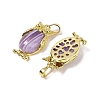 Natural Banded Agate(Dyed & Heated) Pendant KK-F887-02G-16-2