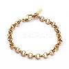 Women's 304 Stainless Steel Rolo Chain Bracelets BJEW-JB05995-01-1