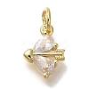 Rack Plating Brass Micro Pave Cubic Zirconia Pendants KK-I720-43G-1