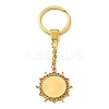 304 Stainless Steel Keychains Component STAS-D373-06G-1