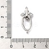 Brass Micro Pave Cubic Zirconia Fold Over Clasps KK-G503-26P-3