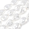 Electroplate Opaque Glass Imitation Pearl Strands EGLA-D302-02F-1