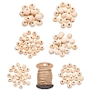 DIY Round Wood Beads Jewelry Making Kit DIY-YW0005-01-1