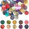 200Pcs 10 Colors Spray Painted Natural Akoya Shell Charms SHEL-SC0001-37-1