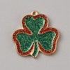 Saint Patrick's Day Alloy Enamel Pendants ENAM-WH0004-04KCG-07-1