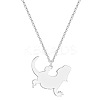 201 Stainless Steel Lizard Pendant Necklaces FS-WG6D12E-03-2