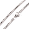 Alloy David Star Pendant Necklace with 201 Stainless Steel Box Chains NJEW-E016-16AS-4