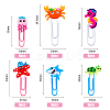 36Pcs 6 Style Sea Animal Shape Iron Paperclips AJEW-FH0003-17-2