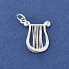 Brass Micro Pave Clear Cubic Zirconia Pendants KK-Z147-18S-1