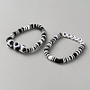 24Pcs Polymer Clay Heishi Beaded Stretch Bracelets BJEW-WH0042-009B-2