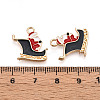 Golden Plated Alloy Enamel Pendants ENAM-T009-88-RS-3