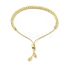 Rack Plating Brass Round Bead Slider Bracelets for Women BJEW-M232-01G-A-2