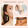 60Pcs 6 Colors Alloy Pendant ENAM-SC0003-89-5
