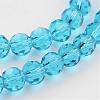 Transparent Glass Bead Strands GLAA-G013-4mm-49-3