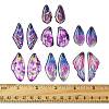 Transparent Epoxy Resin Pendants RESI-FS0002-33B-5