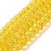 Baking Paint Glass Beads Strands X-DGLA-Q023-8mm-DB29-4
