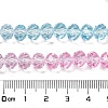Transparent Painted Glass Beads Strands X-DGLA-A034-T6mm-A22-3