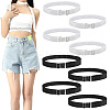 8 Pcs 2 Colors Simple Polyester Shirt Stay Belt AJEW-GO0001-41-1