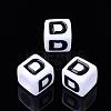 Letter Acrylic Beads PL37C9129-D-1
