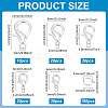 110Pcs 5 Styles Zinc Alloy Lobster Claw Clasps FIND-ME0001-79S-2