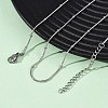 0.9MM 304 Stainless Steel Satellite Chain Necklaces NJEW-T016-21B-P-3