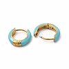 Ion Plating(IP) Enamel Hoop Earrings EJEW-G344-02G-01-2