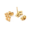 PVD Vacuum Plating 304 Stainless Steel Stud Earring and Pendant Necklace Set SJEW-C002-01A-G-6