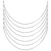 12Pcs 667 Stainless Steel Paperclip Chain Necklaces for Women Men NJEW-NB0001-23-1