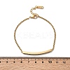304 Stainless Steel Rhinestone Link Bracelets BJEW-P369-01G-5