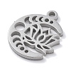 Anti-Tarnish 304 Stainless Steel Pendants STAS-R003-03P-01-2