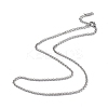 Non-Tarnish 304 Stainless Steel Rolo Chain Necklace for Men Women LS-NJEW-K245-022A-1
